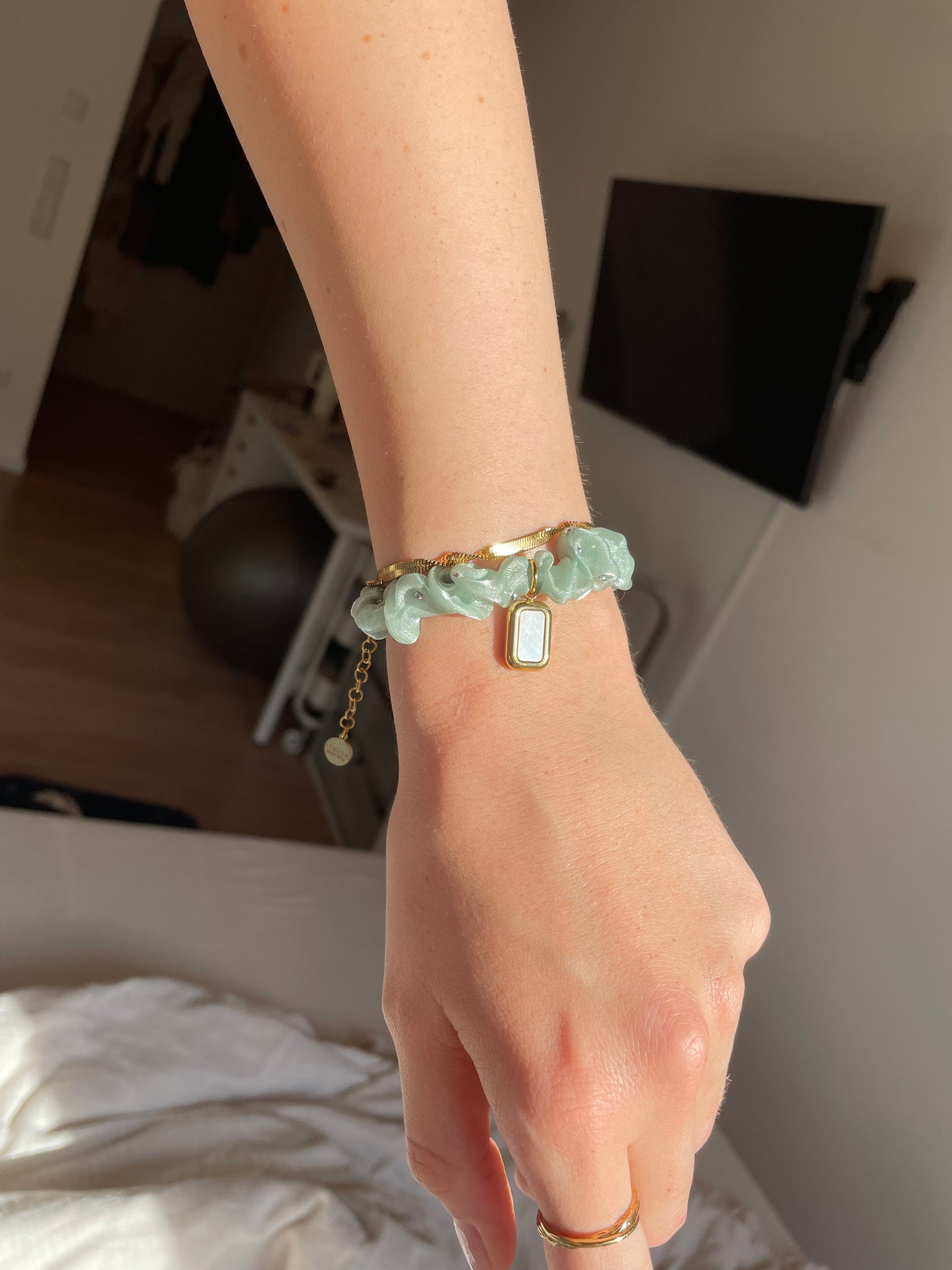 the Opalite Bracelet/Scrunchie