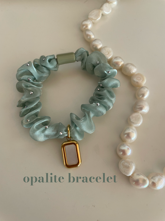 the Opalite Bracelet/Scrunchie