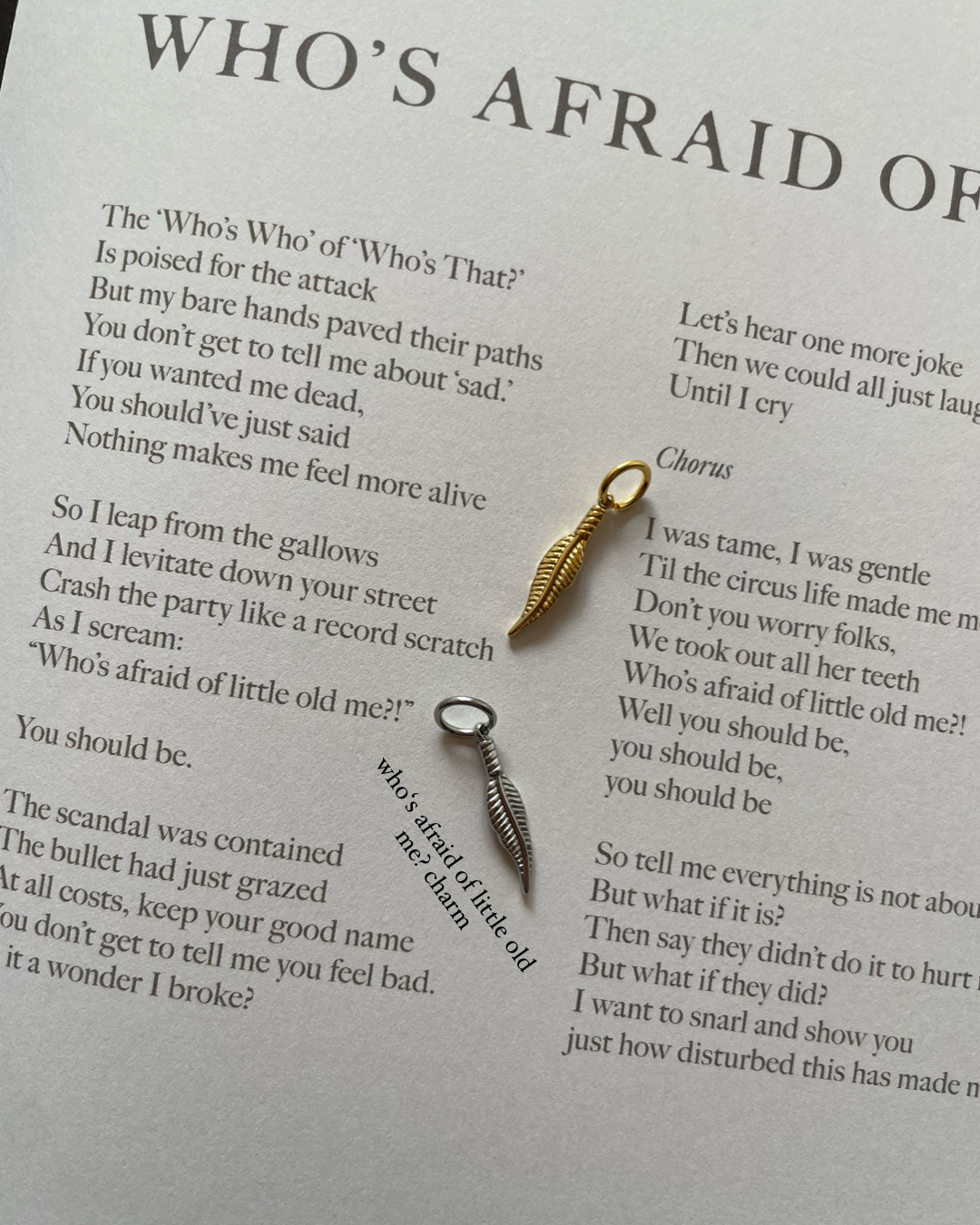 TTPD charm collection