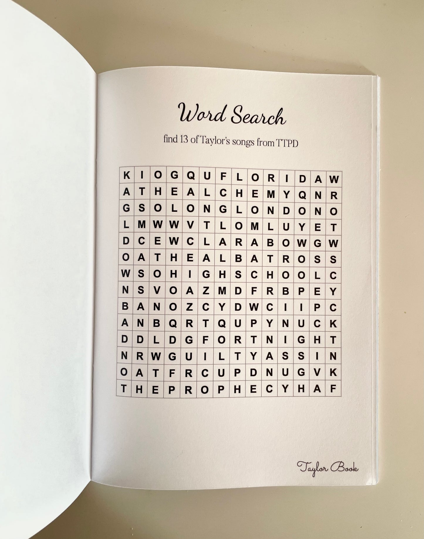 Tay Tay Activity Book/PREORDER
