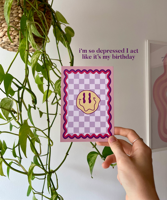 Print „I‘m so depressed“ (post card size)