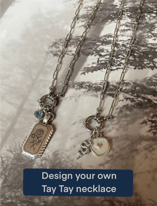 SILVER Tay Tay Necklace-Design your own